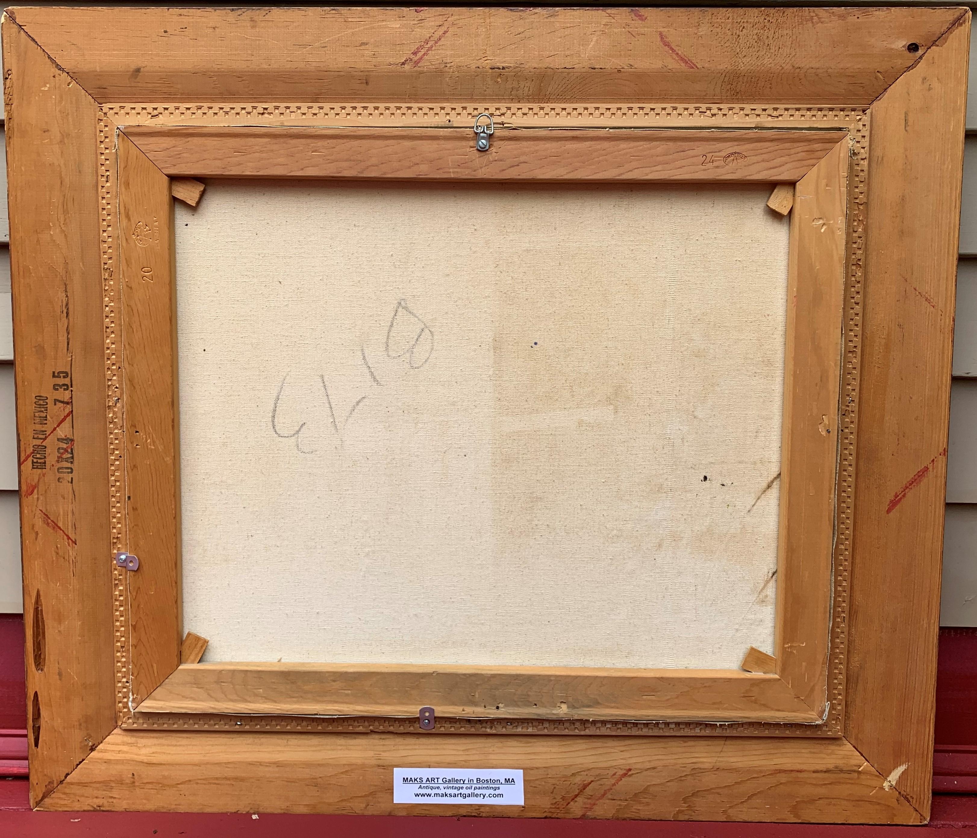 Peinture à l'huile originale sur toile France, Paris, Arch Triumphal, S.Doren, encadrée en vente 7