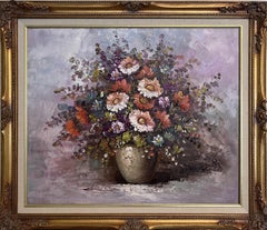Original Oil Painting on canvas, Still Life, Flowers, Signed, Framed