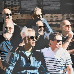 Original oil painting the boys LES GARCONS by Carole Grandgirard. France 2024.