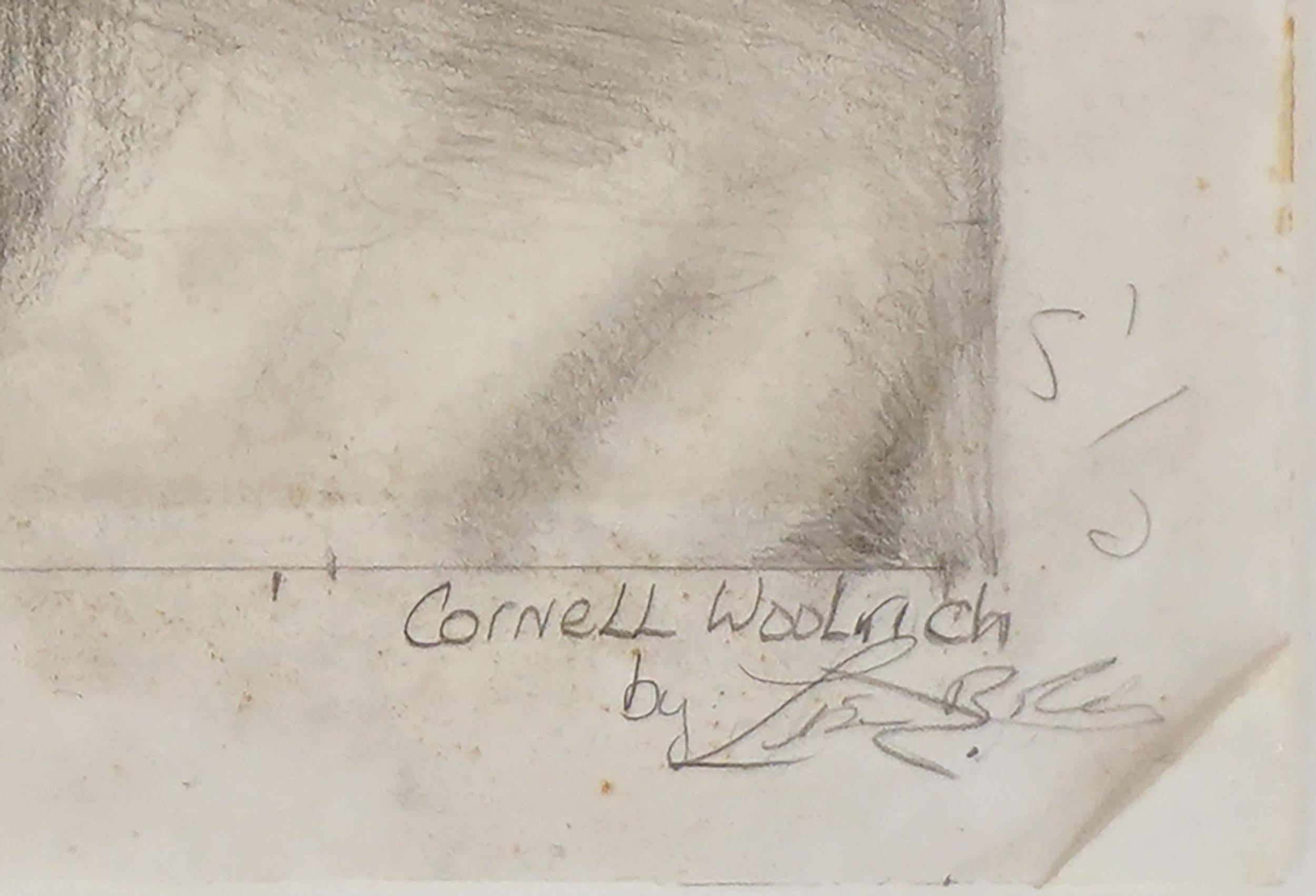 Original Portrait of Noir Crime Writer Cornell Woolrich For Sale 1