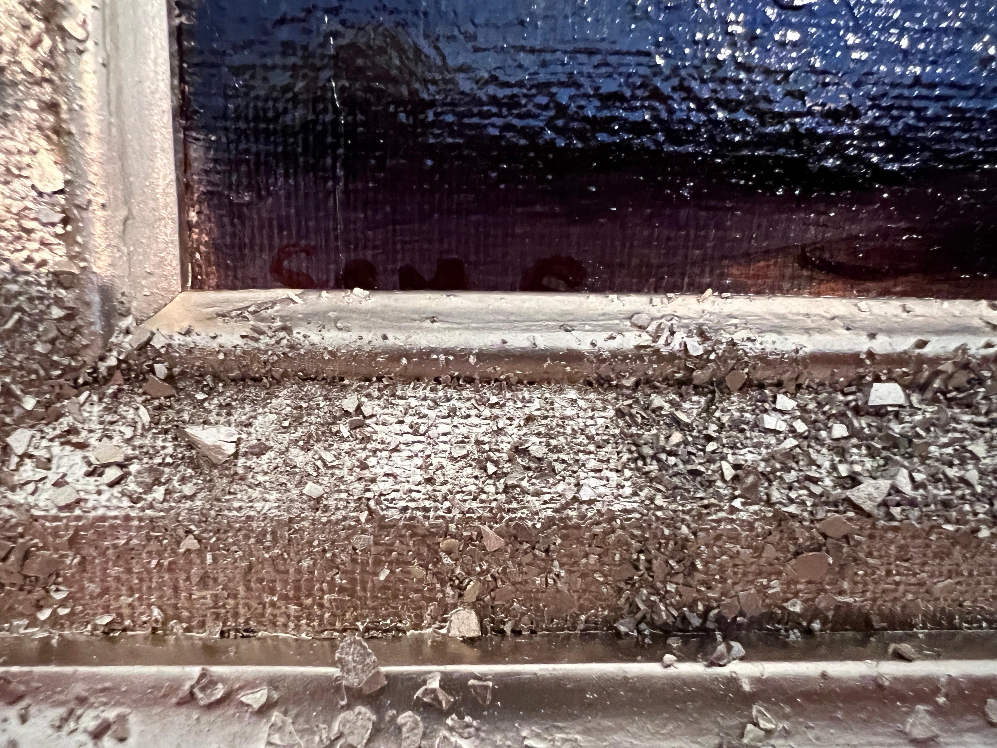 Pittura a olio su tela originale firmata, Paesaggio, Scena di genere, incorniciata in vendita 3