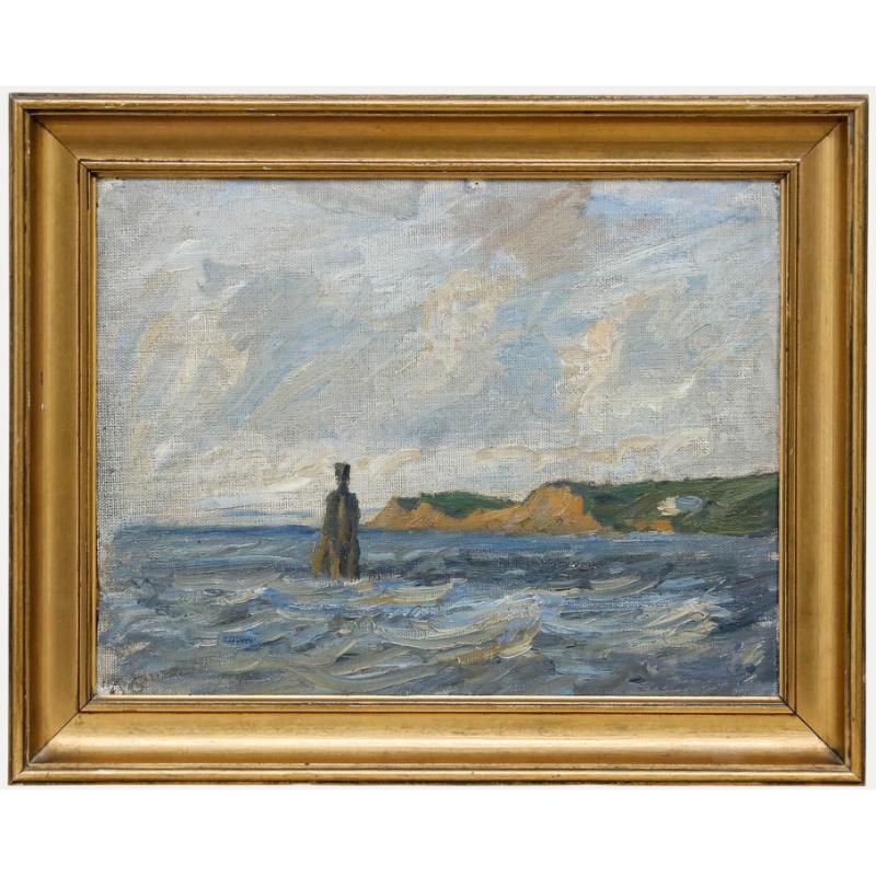 Oscar Bojesen (1879-1930) - Gerahmtes Öl aus dem frühen 20. Jahrhundert, Über die Bucht