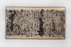Oscar Piatella Pittura astratta a olio su tela "La Lunga Strada", 1958