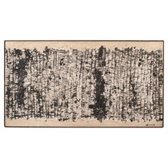 Oscar Piatella Abstract Oil Painting on Canvas "La Lunga Strada", 1958