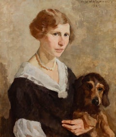 Oskar Hagemann (1888-1985) - 1925 Oil, Faithful Companion