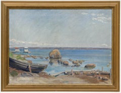 Otto Clousen - Danish School Early 20th Century Oil, The Coast at Snekkersten