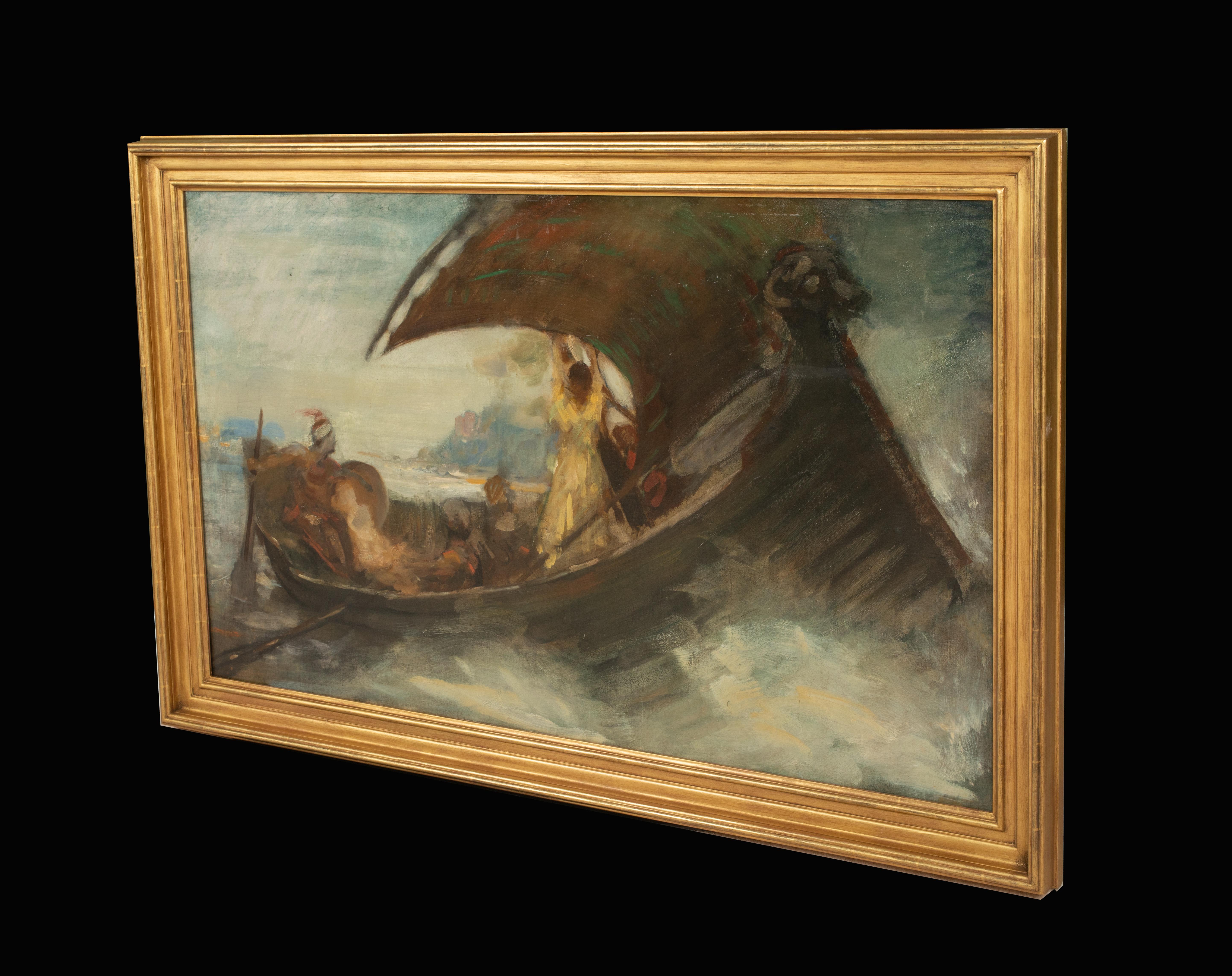Ottoman Barbary Pirates Raid, 19th Century  circle of Eugène Delacroix (1798-186 For Sale 5