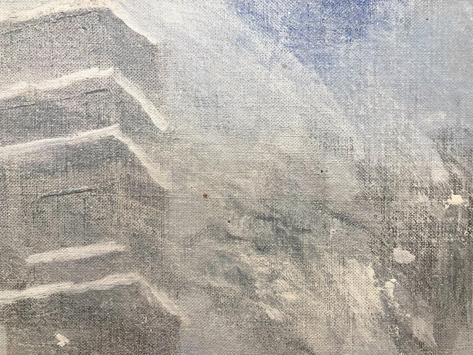 Peinture impressionniste « Snow at Washington Square Park » (Neige à Washington Square Park) de Johann Berthelsen en vente 5