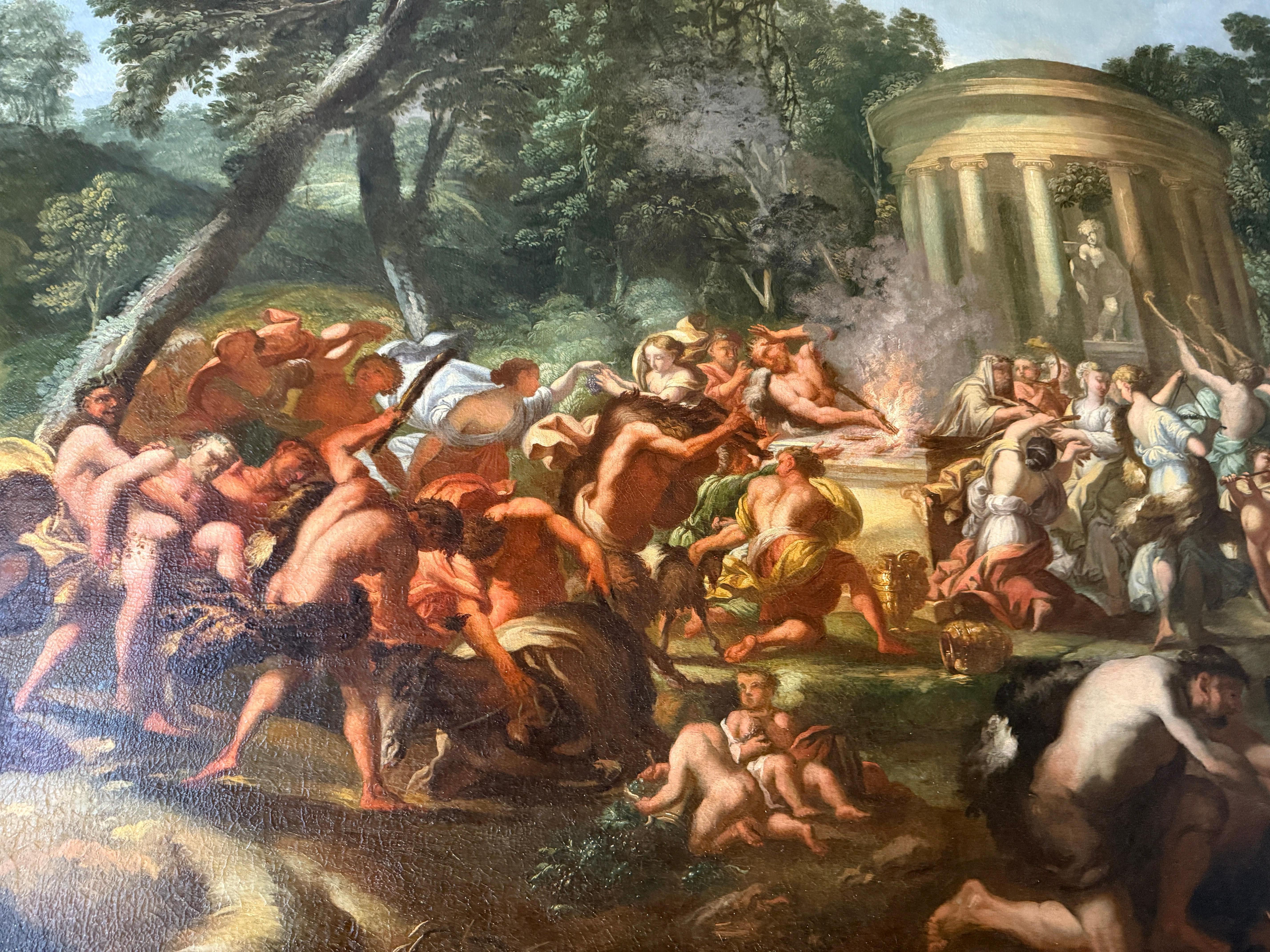 Remarquables peintures du 18e siècle Les noces de Bacchus et d'Ariane en vente 6