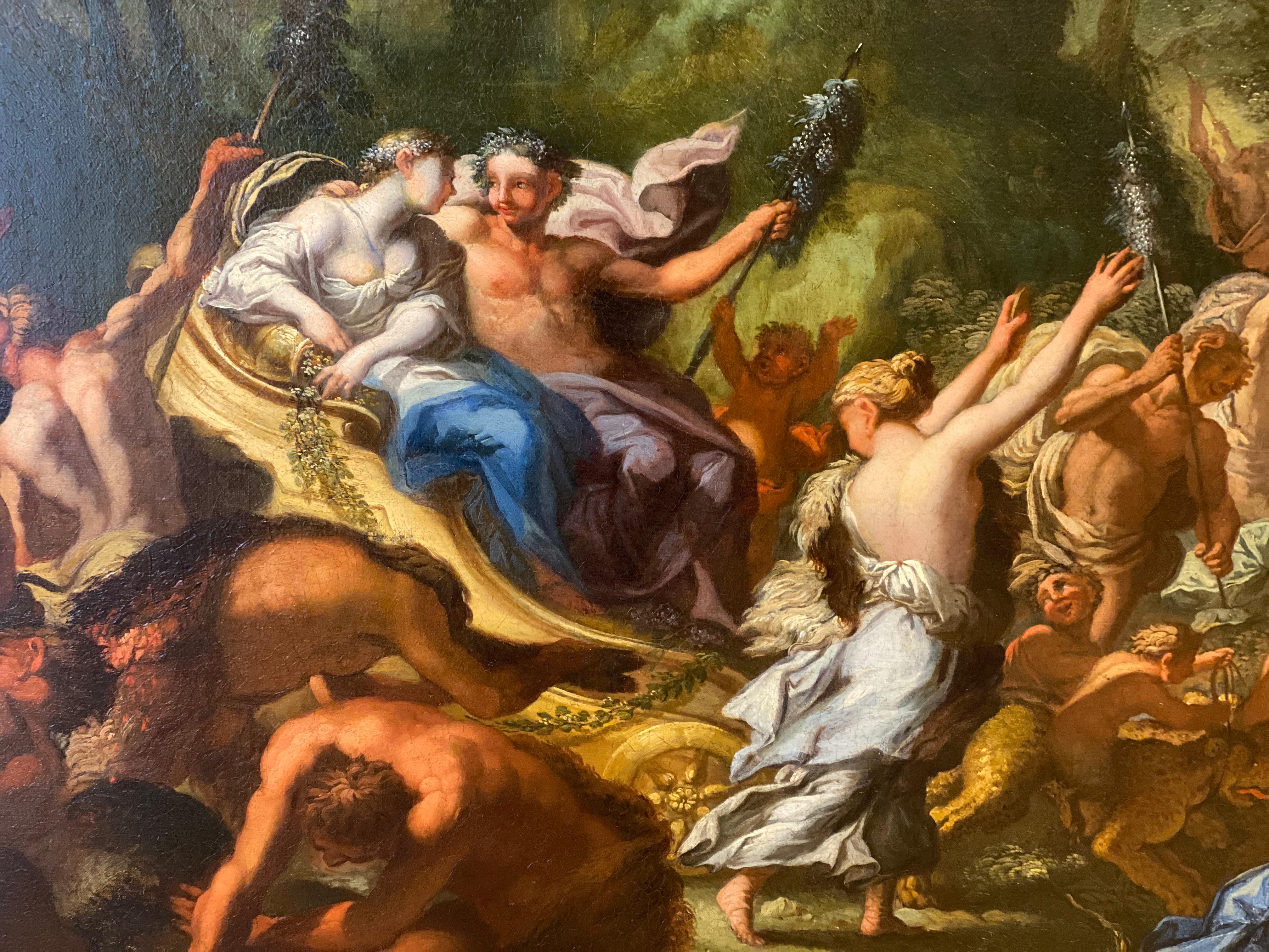 Remarquables peintures du 18e siècle Les noces de Bacchus et d'Ariane en vente 7