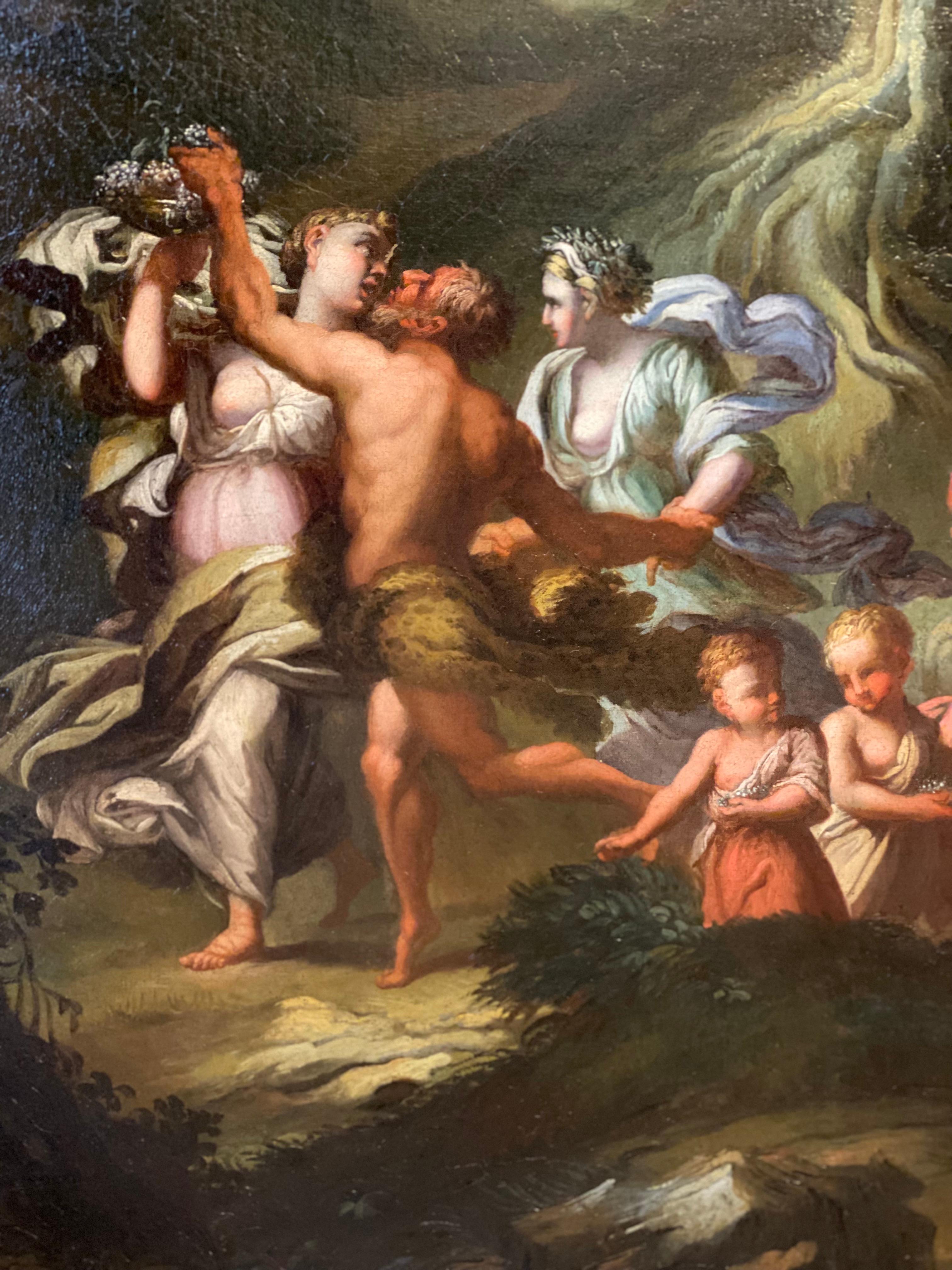 Remarquables peintures du 18e siècle Les noces de Bacchus et d'Ariane en vente 1