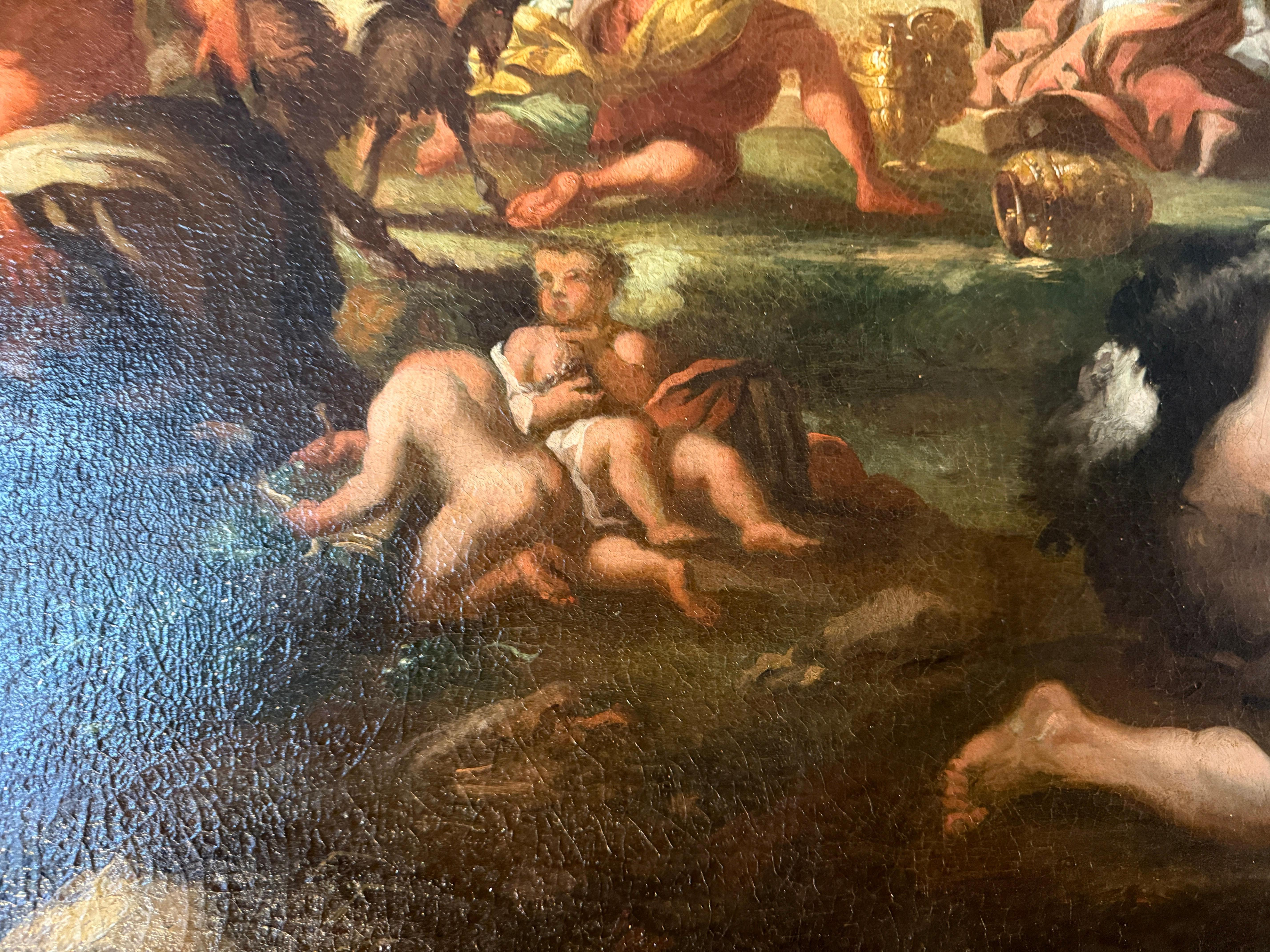 Remarquables peintures du 18e siècle Les noces de Bacchus et d'Ariane en vente 4