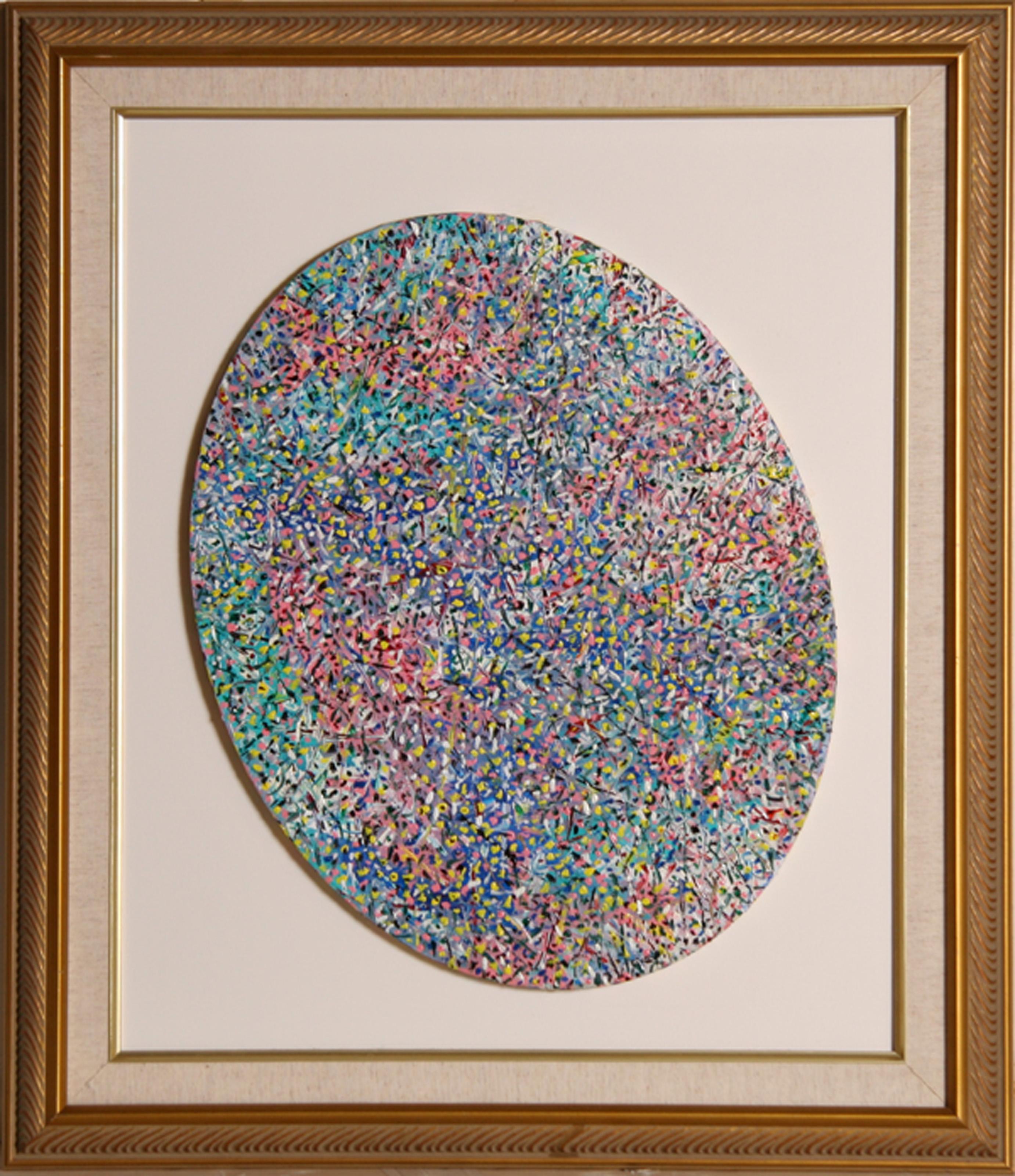 Oval Search, Modern Mixed Media on Canvas by Biagio Civale