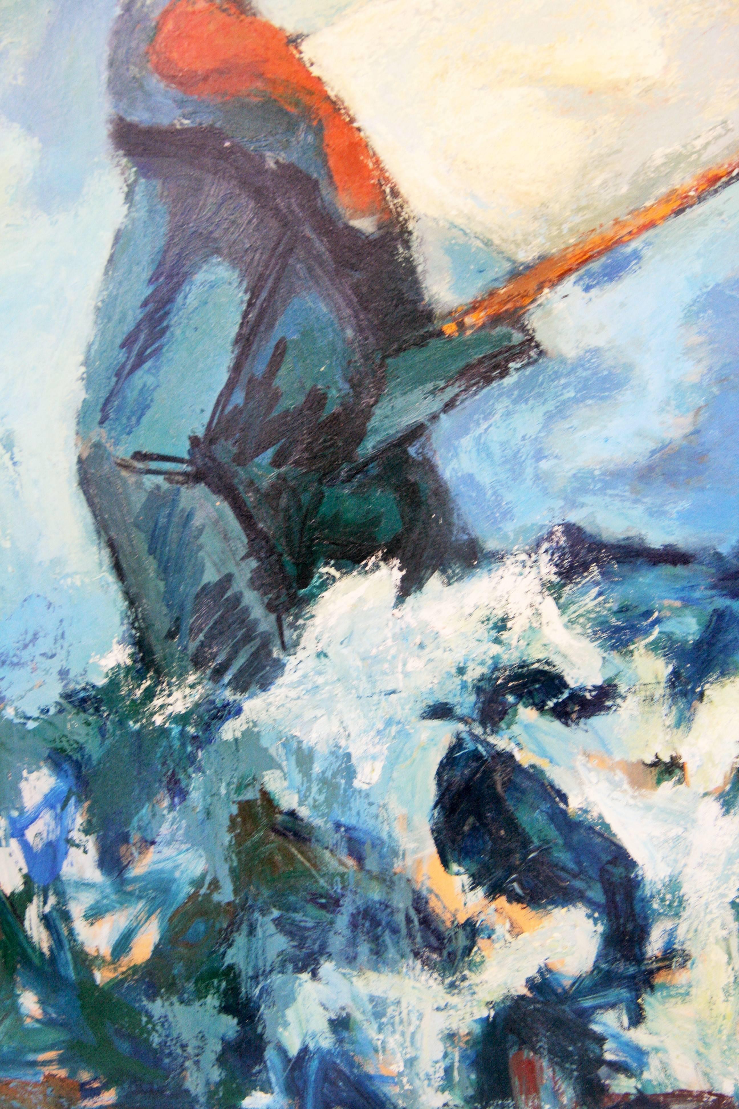    Over Sized  Abstract Sailing Painting 1