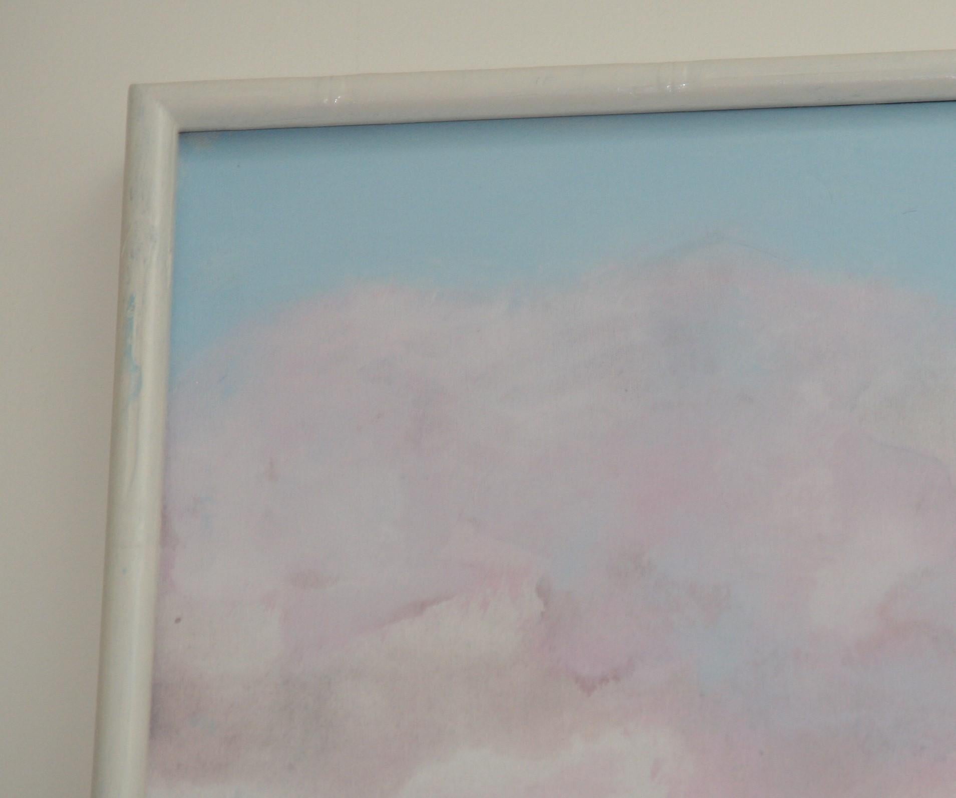 Oversized Abstract Clouds in Blue and Pink by Brunelli For Sale 3