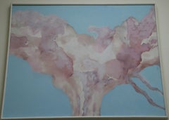 Oversized Abstract Clouds in Blue and Pink by Brunelli