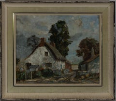 P. Jack Cross (fl.1898-1939) - Encadré Début du 20e siècle Huile, ferme de la vallée de Meon