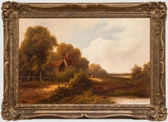 P. Roland  - Olio dei primi del Novecento, Lasciare il cottage