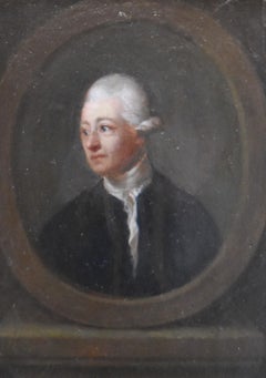 P von Stäfen, Portrait of Henrich Heidegger, 1771, oil on wooden panel