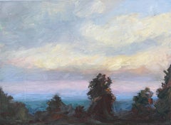 Santa Cruz Mountains in Twilight, Pazifik-Ozeansicht Kalifornien Landschaft