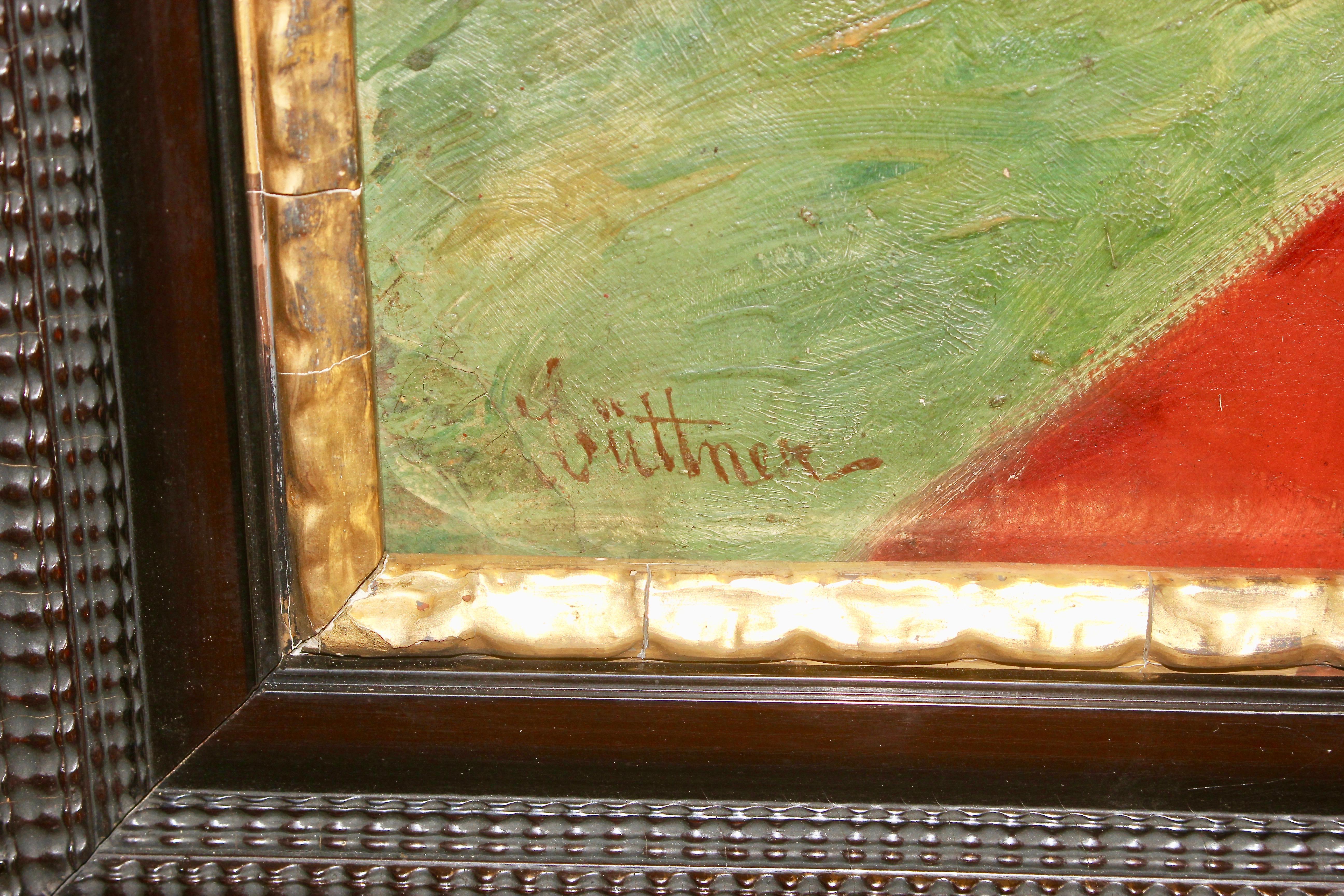 Dipinto, XIX secolo, Ritratto di ragazzo africano, firmato, olio su tela. in vendita 2