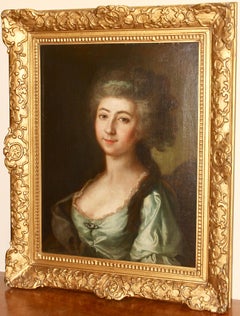 Pittura, XIX secolo, ritratto di donna, olio su tela.