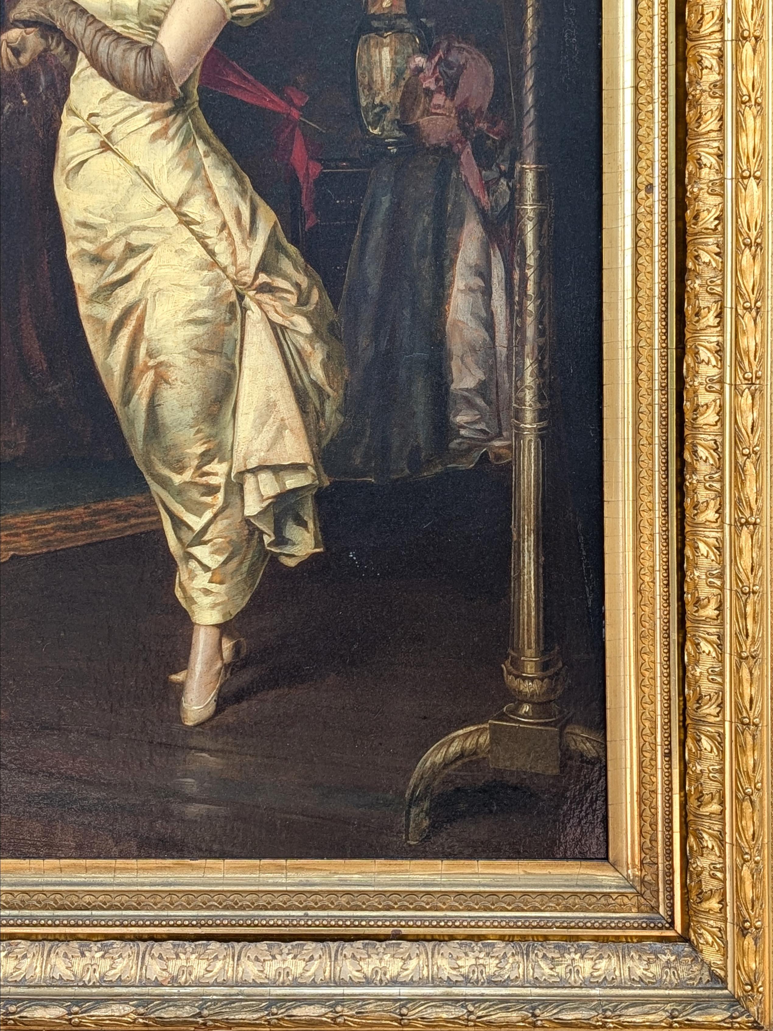 Gemälde aus dem späten 19. Jahrhundert, gemalt nach einer Werbekarte von Newsboy Plug Tobacco von 1890 mit dem Titel 