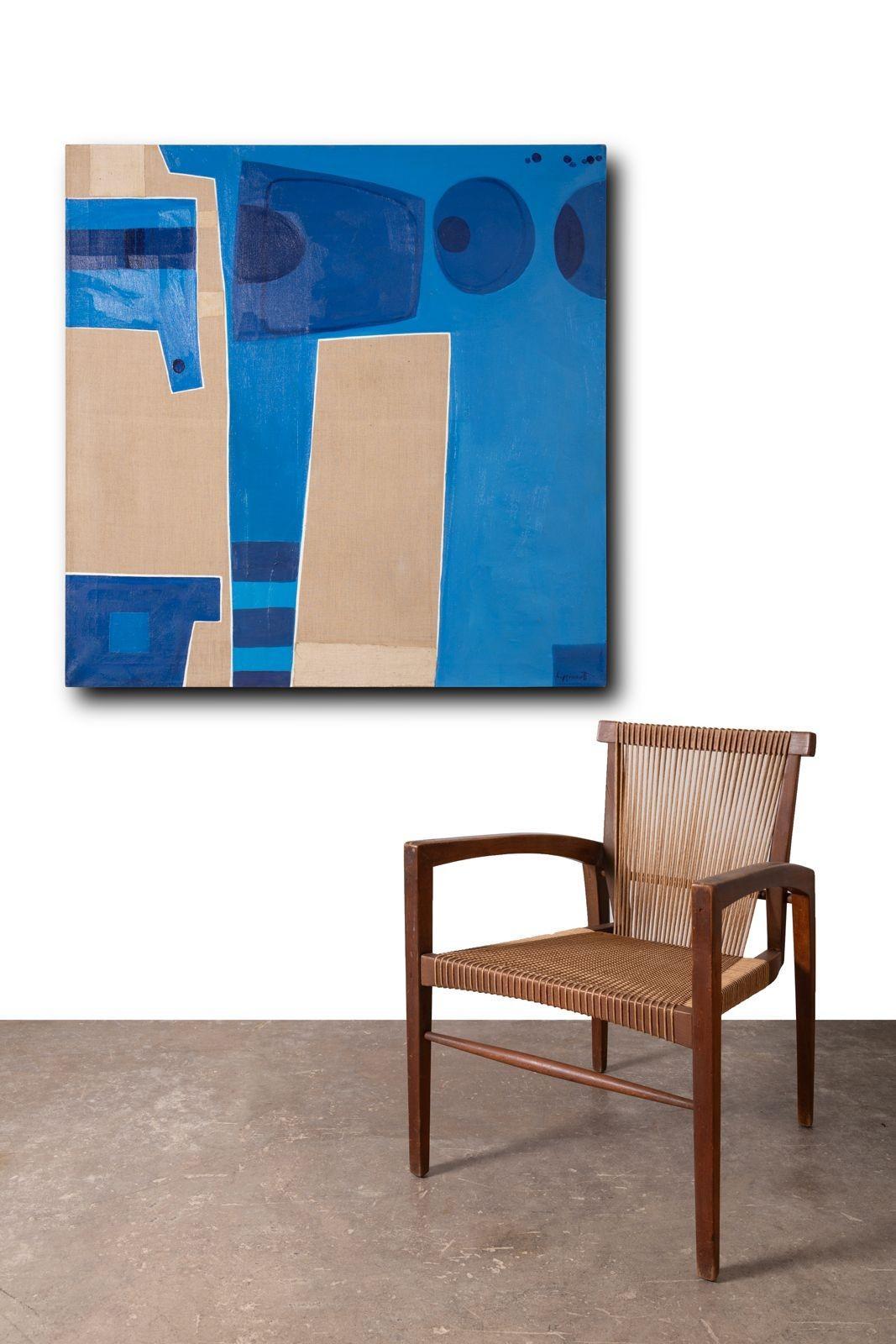 Gemälde von Janet Lippincott, 1975, Acryl auf Leinen – Painting von Unknown