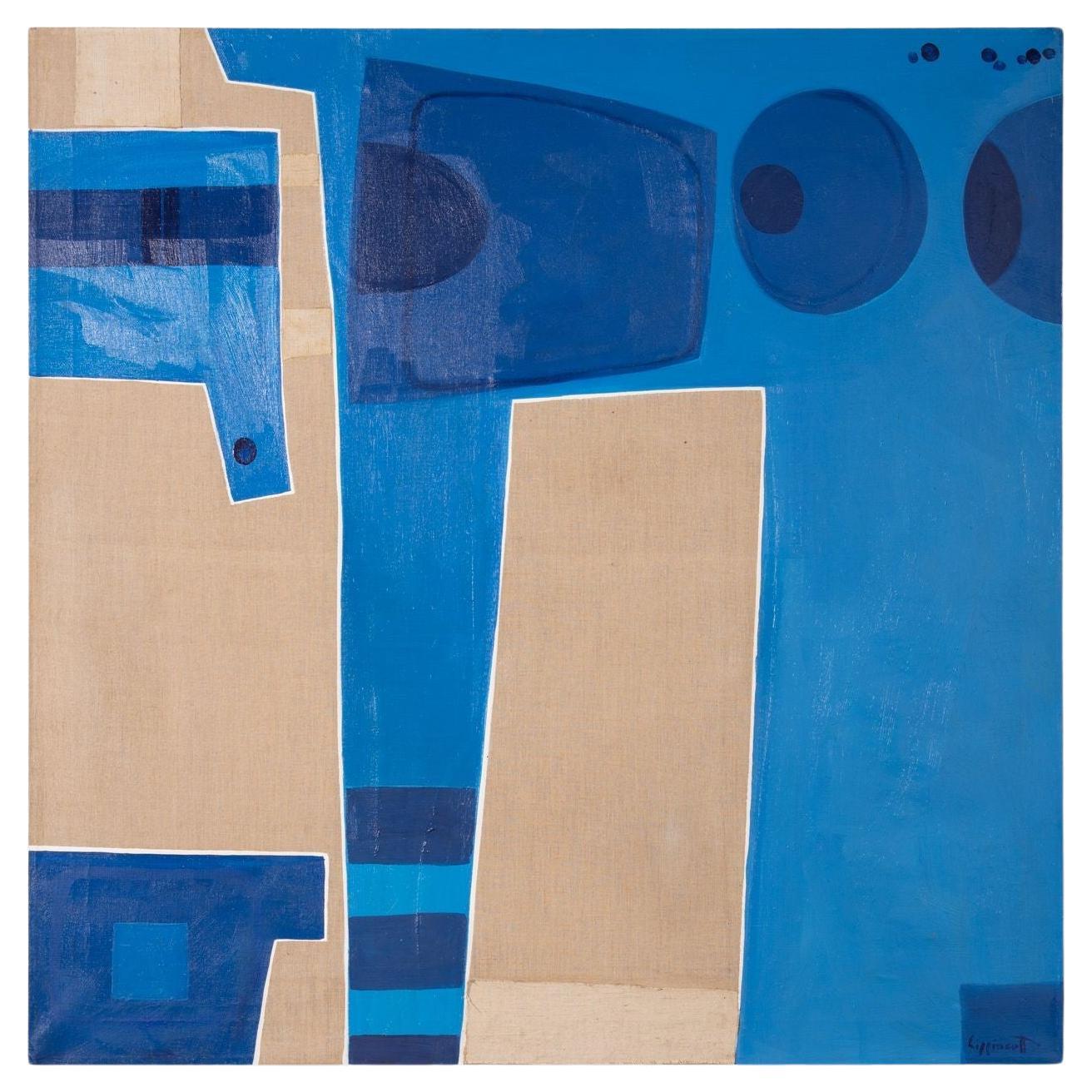 Unknown Abstract Painting – Gemälde von Janet Lippincott, 1975, Acryl auf Leinen