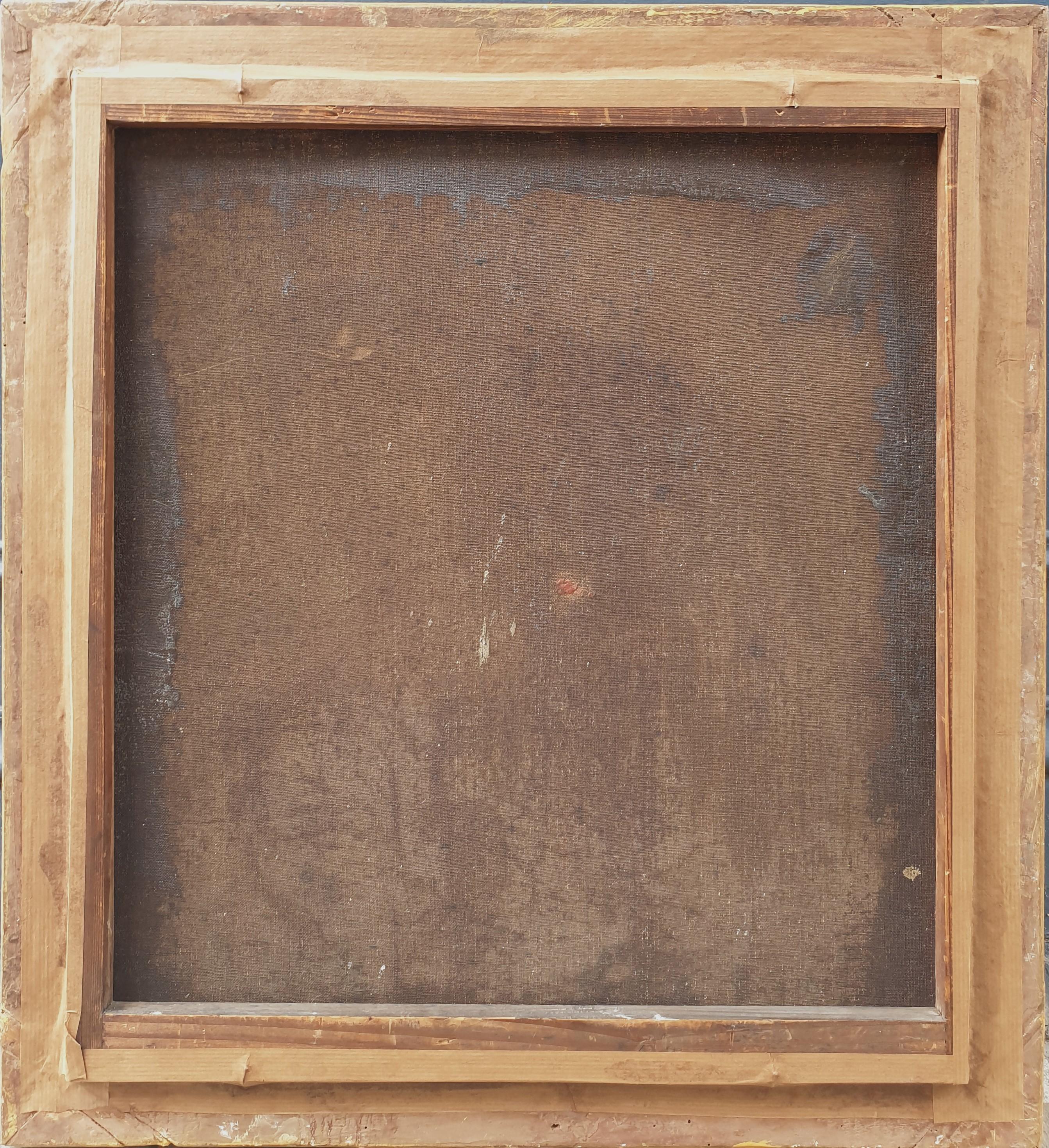 Pittura Europa orientale Scuola realista XIX secolo ritratto zingaro turbante 2