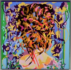 Painting Femme Fatale Frédérique Tristant France 2024 Mixed media.
