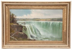 Vintage Painting of Niagara Falls