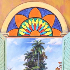Painting on Canvas a View From a Beach House by Armando Mejia