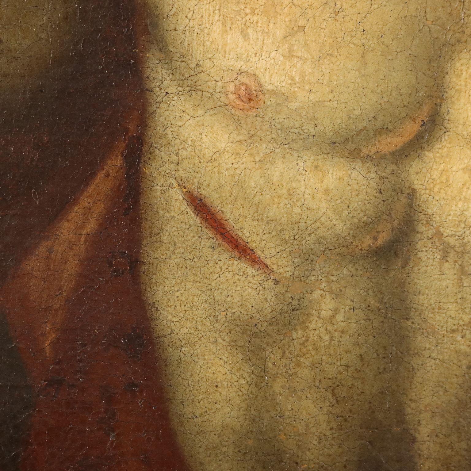 Gemälde mit Risen Christ, Öl auf Leinwand XVII-XVIII Jahrhundert 1