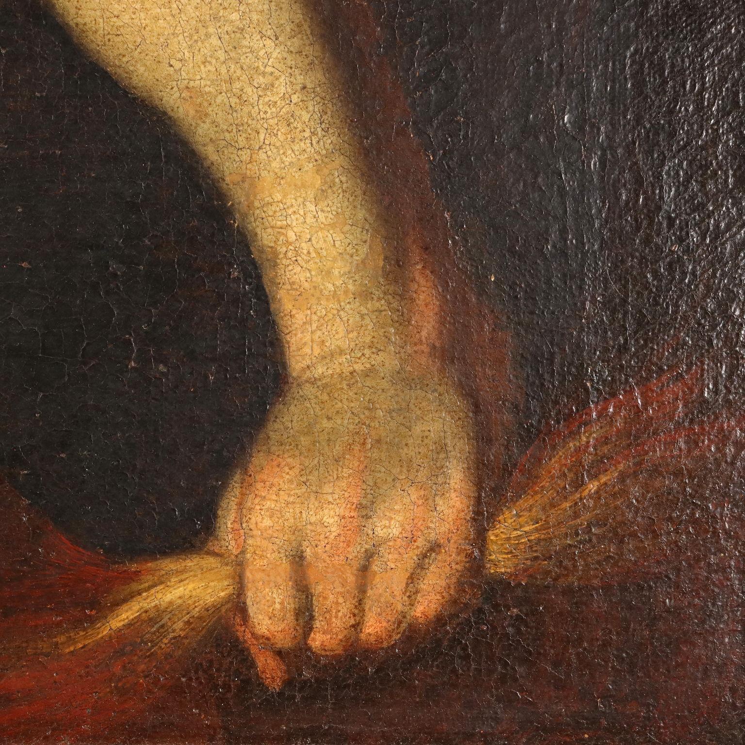 Gemälde mit Risen Christ, Öl auf Leinwand XVII-XVIII Jahrhundert 2
