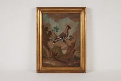 Pair Antique Avian Paintings