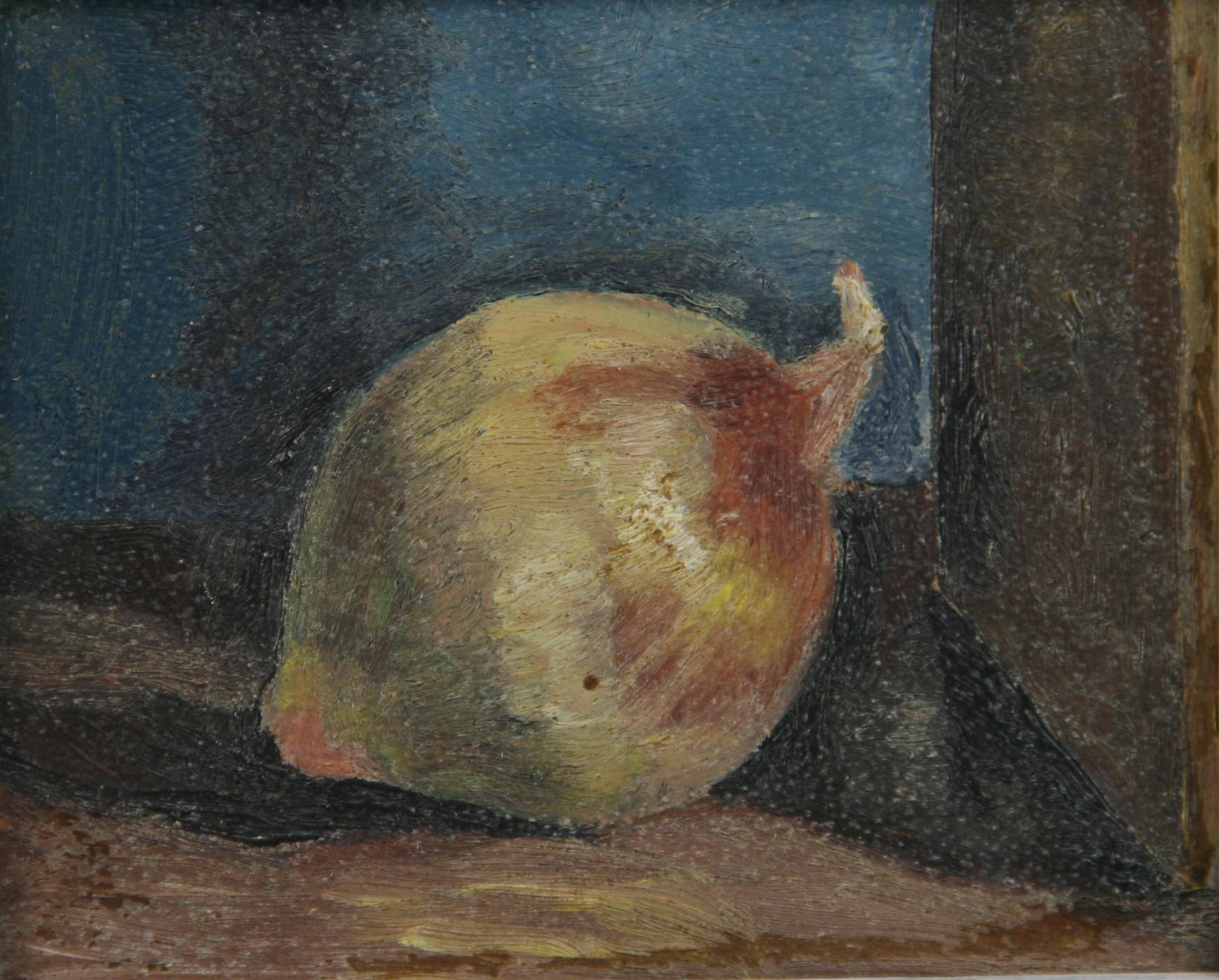 Antique American Impressionist  Pair Fruit Still life Oil Paintings 1940 1
