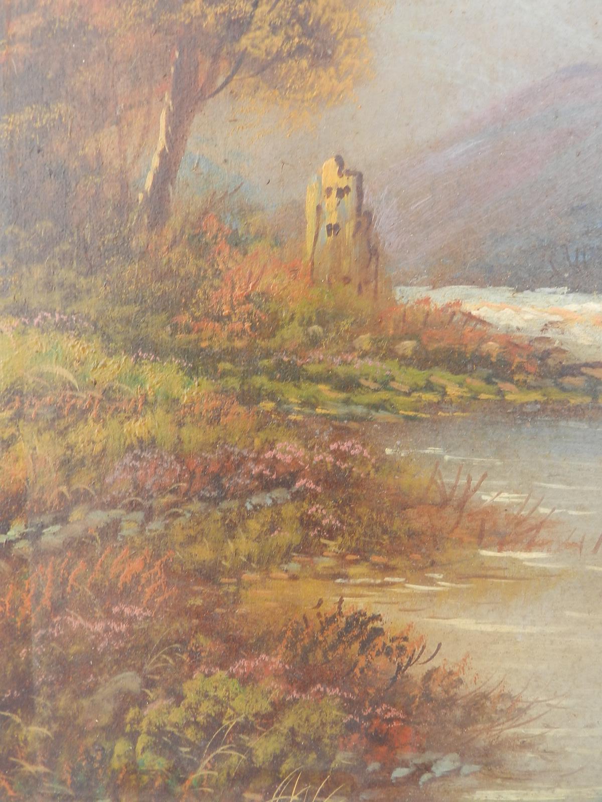 Paire de peintures à l'huile de paysage signées Trent début 20ème siècle - Autres styles artistiques Painting par Unknown