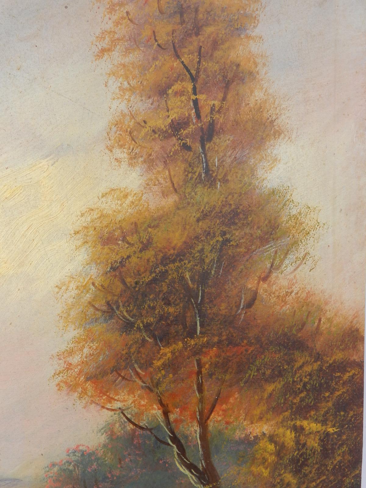 Paire de peintures à l'huile de paysage signées Trent début 20ème siècle en vente 2