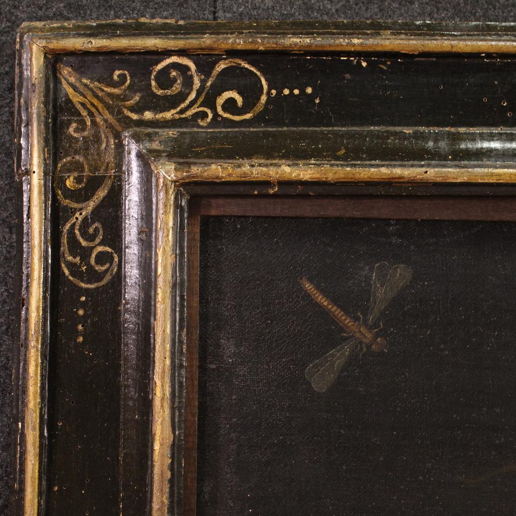 Paire de natures mortes à l'huile sur toile de l'école lombarde du 17e siècle, 1680 en vente 5