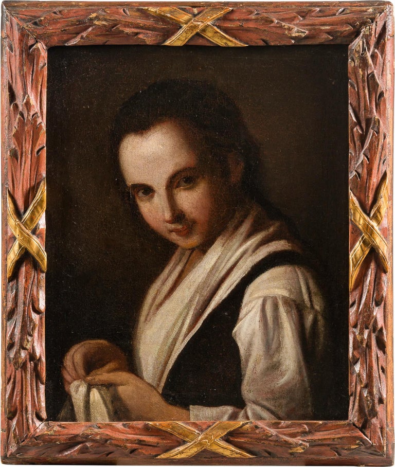 Unknown Pair Of 18th Century Portrait Figure Painting Oil On