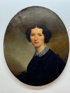 Pair of 19th C. American Oval Portraits