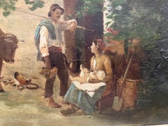 Pair of 19 century Italian school paintings