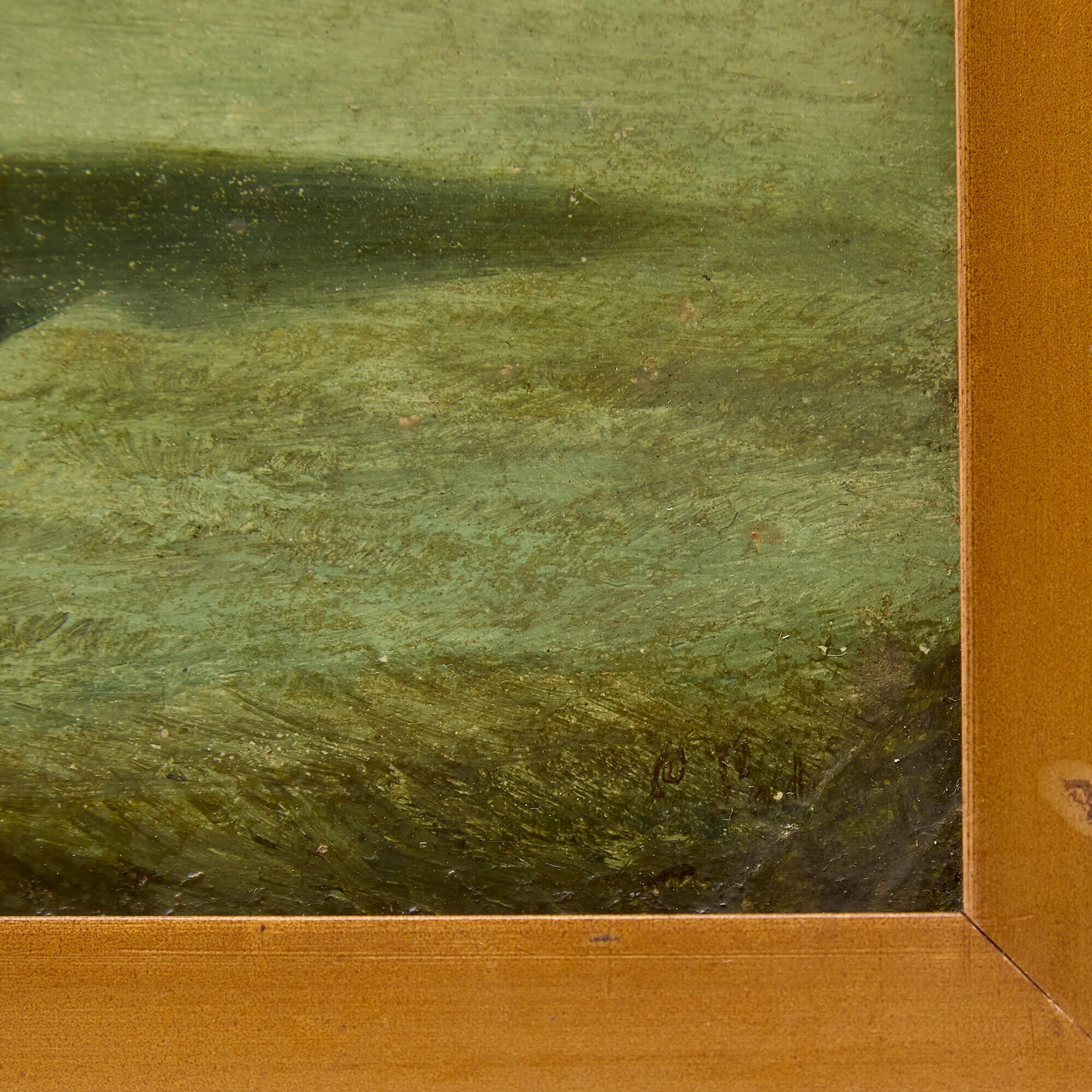 Paire de peintures à l'huile équestres britanniques du 19ème siècle en vente 3