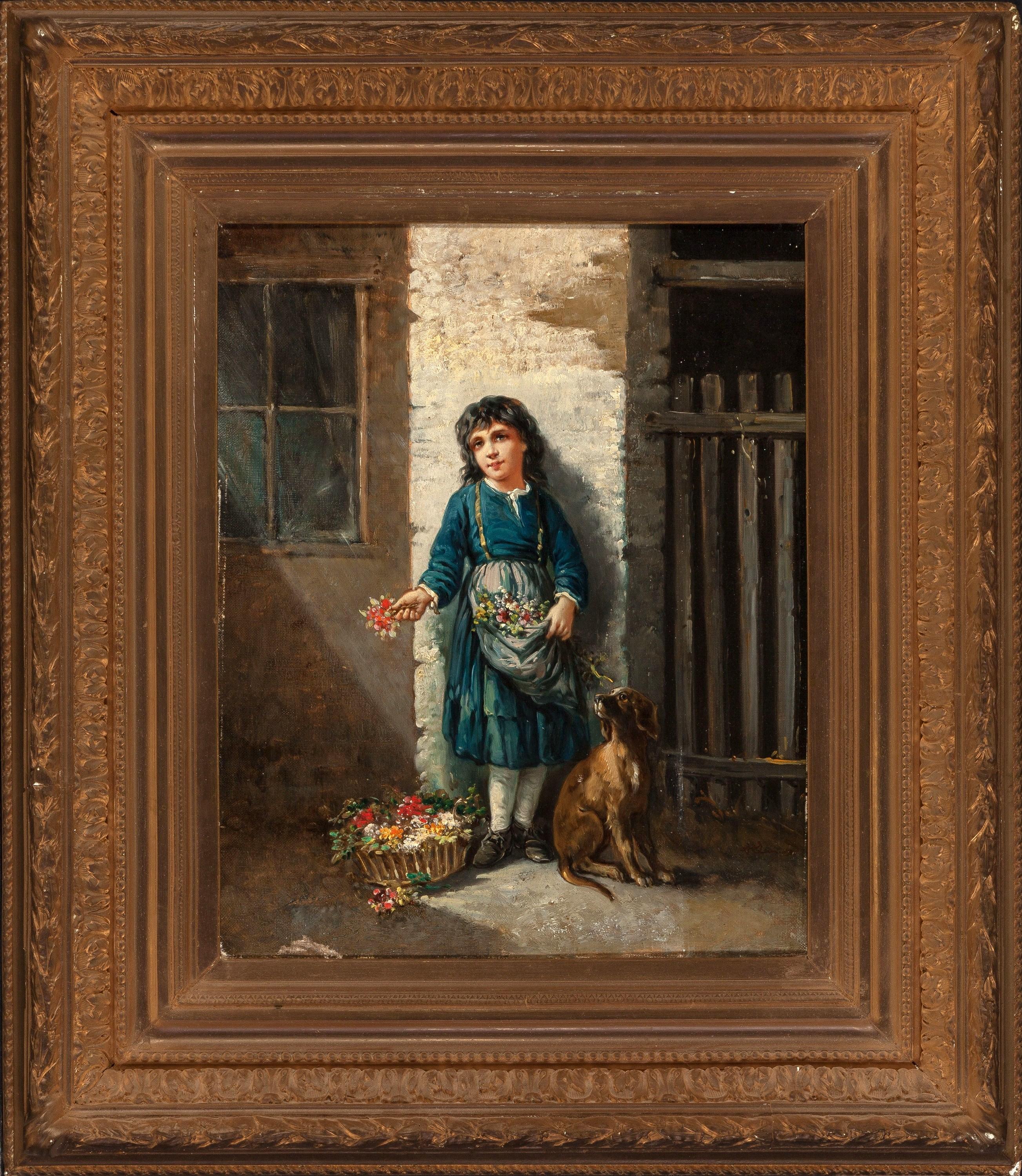 Pair of 19th century Italian school oil paintings signed A. Leonard (1886), depicting the 
