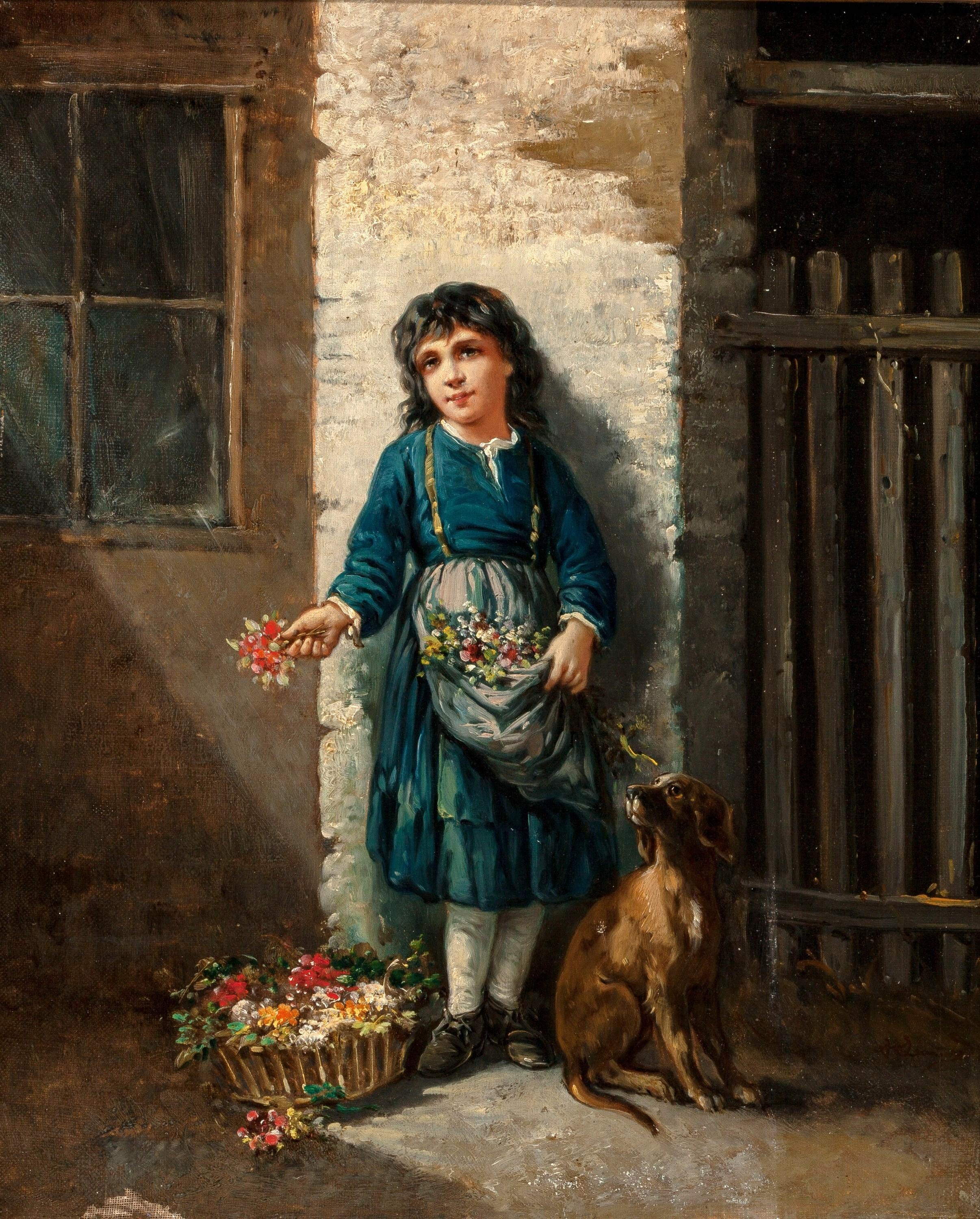 Pair of 19th Century Italian School Oil Paintings, Signed A. Leonard 2