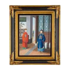 Pair of Early 19th Century Chinese Export Watercolour Paintings