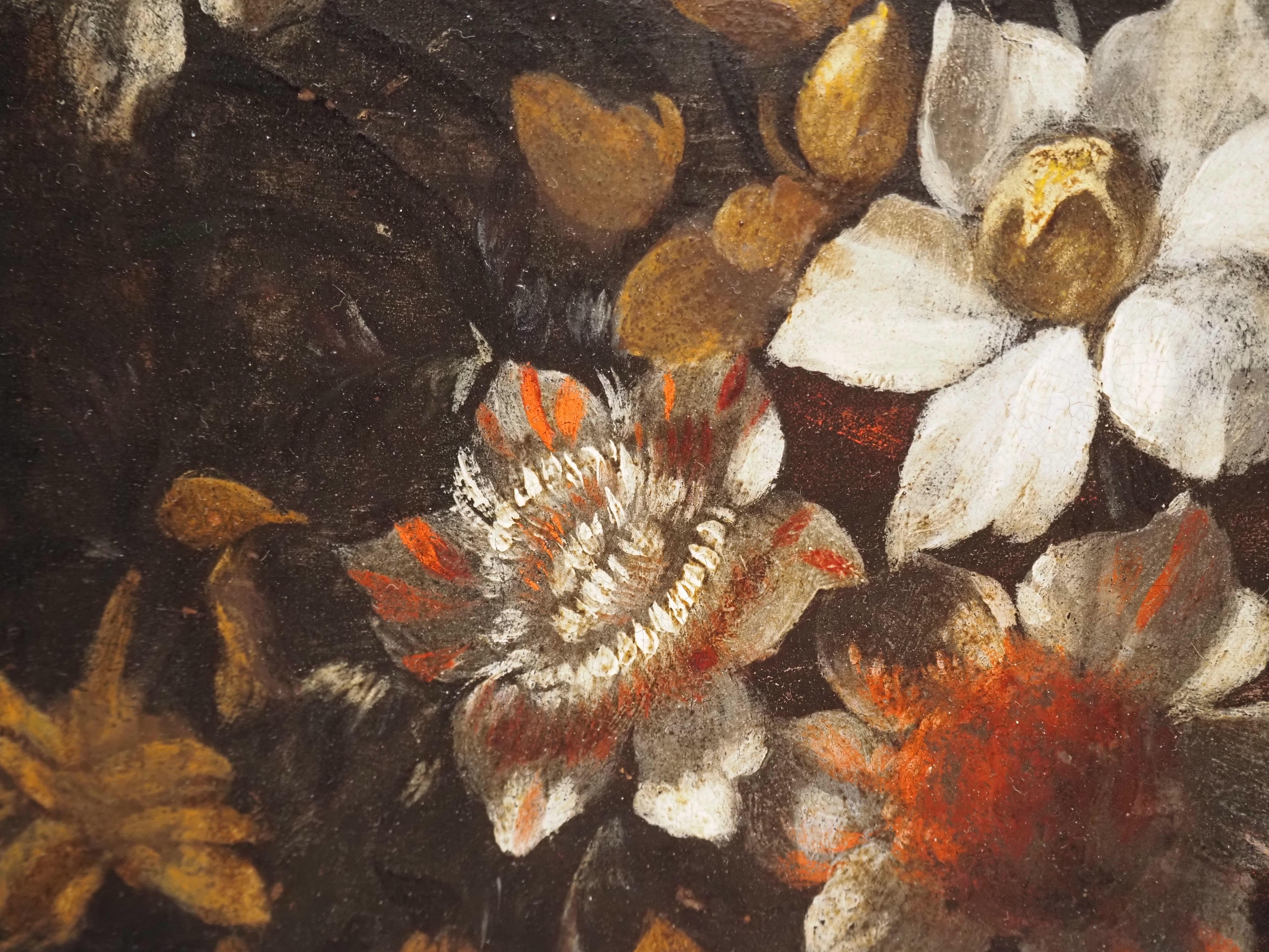 Pareja de bodegones florales sobre cobre, Flandes, siglo XVII, tulipán 3