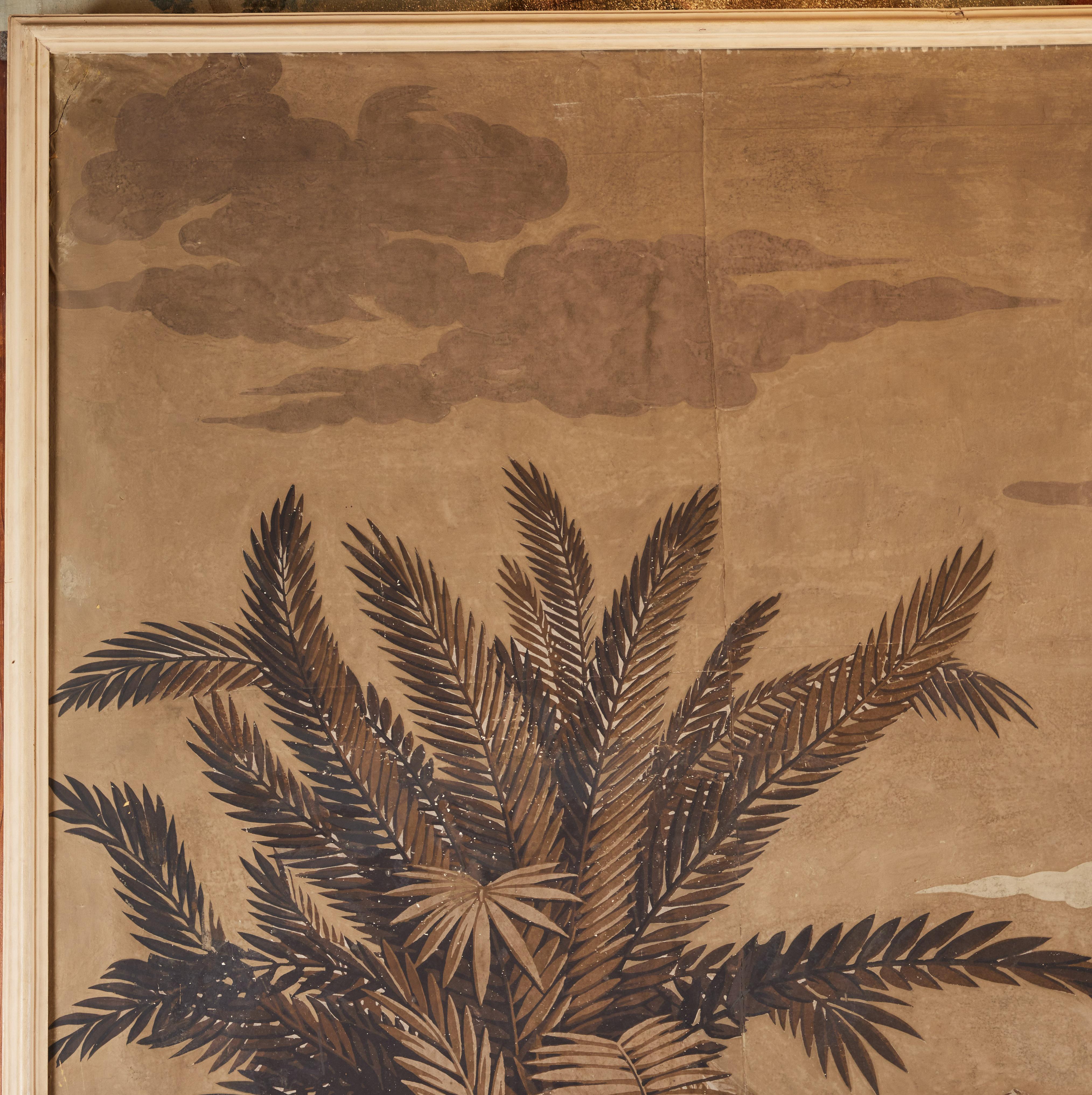 Paire de  Panneaux de papier peint d'après Joseph Dufour. - Print de Unknown