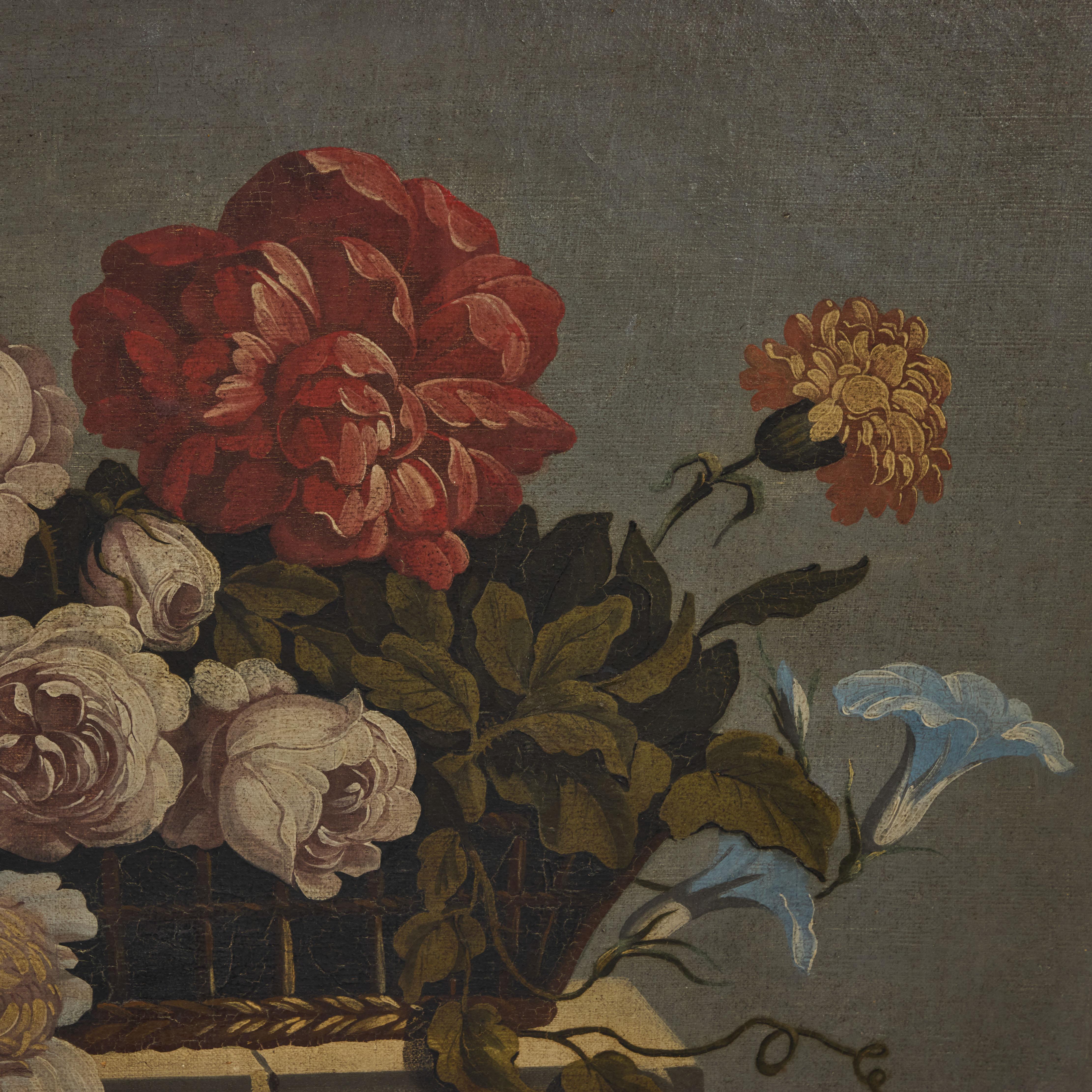 Paire de peintures de boiserie françaises du 18ème siècle à l'huile sur toile en vente 11